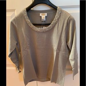 New w/Tag: Talbots/ W Medium Petite Sweater / Gray